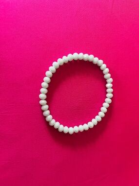 Baby blue beaded bracelet